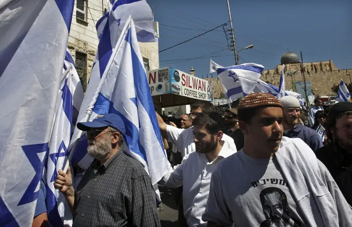 "יידוי האבנים מצד הערבים לא ירתיעו אותנו". צעדת הימין