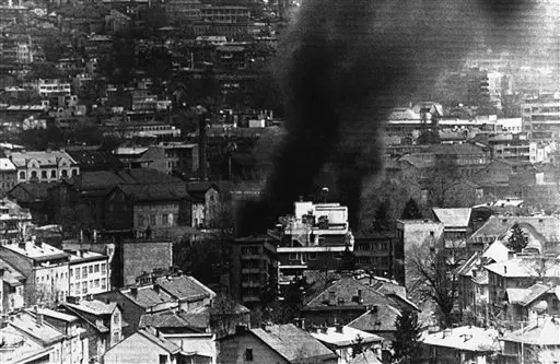 ההפצצות על סראייבו, אפריל 1992