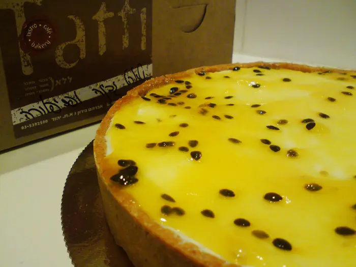 עוגת גבינה פסיפלורה של רשת טאטי