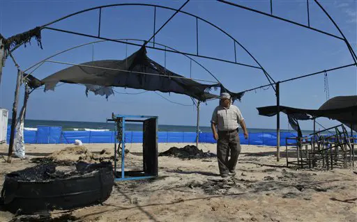 משטרת חמאס עצרה מספר חשודים בהצתת מחנה אונר"א ב-23 במאי