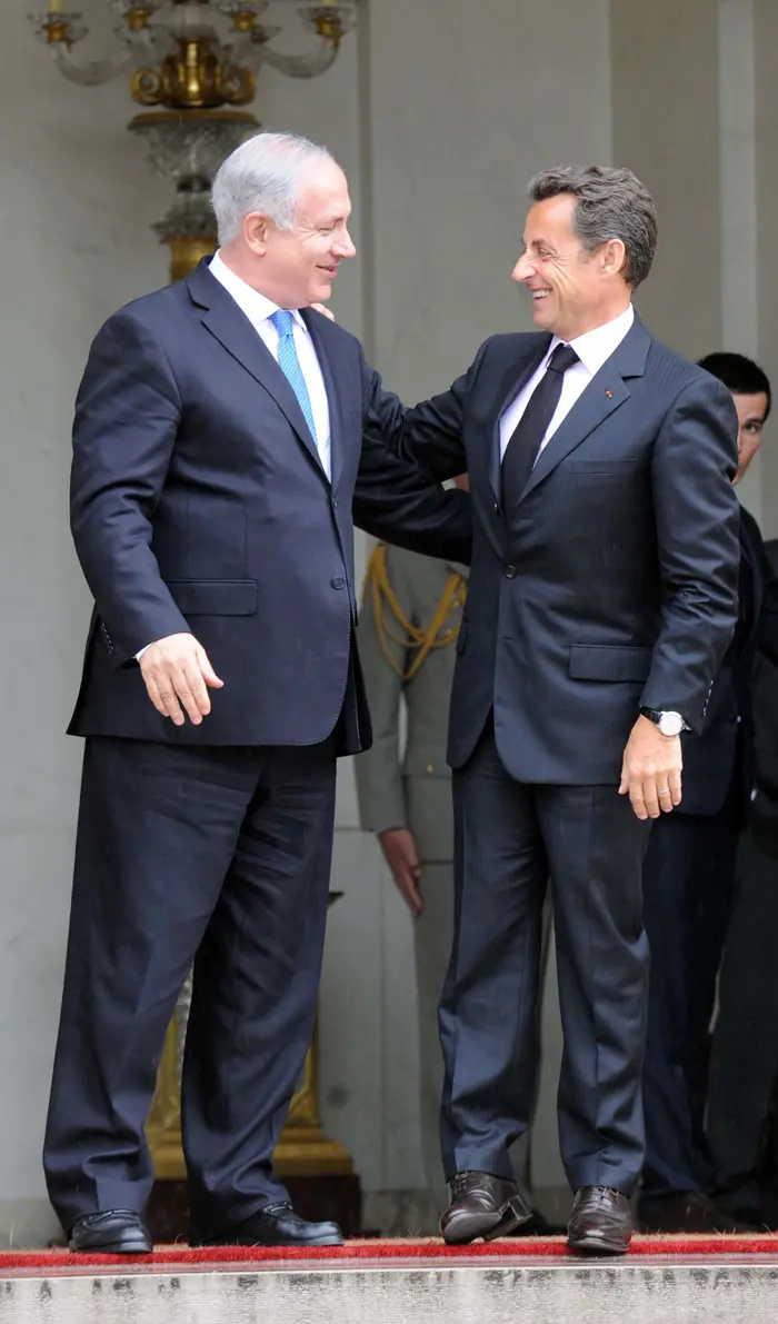 תהיה מחווה ישראלית לצרפת? ראש הממשלה נתניהו עם נשיא צרפת סרקוזי