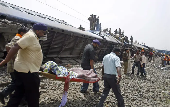 תאונת רכבות בהודו