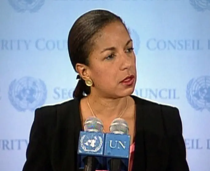 הצעת פשרה שנדחתה. סוזן רייס, שגרירת ארה"ב באו"ם
