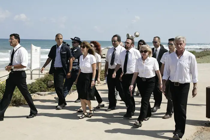 סיור הרכב השופטים במשפט אריק קרפ בזירת האירוע- יוני 2010