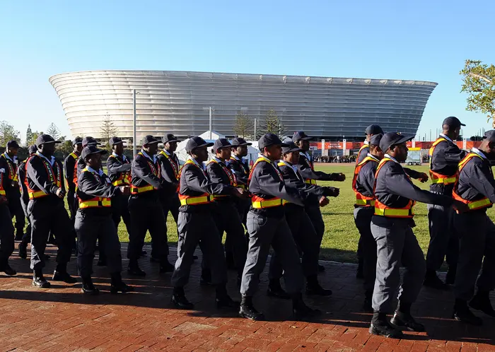 שוטרים במהלך המונדיאל בדרום אפריקה