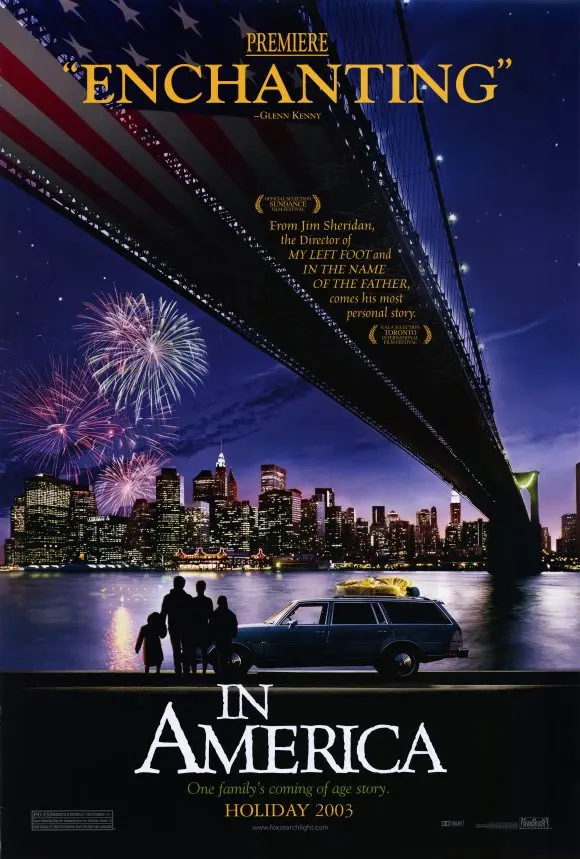 כרזת הסרט ותמונה מתוך הסרט באמריקה