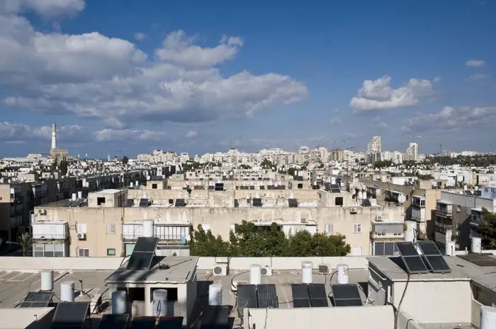 בתים בתל אביב, מבט מלמעלה לכיוון צפון תל אביב