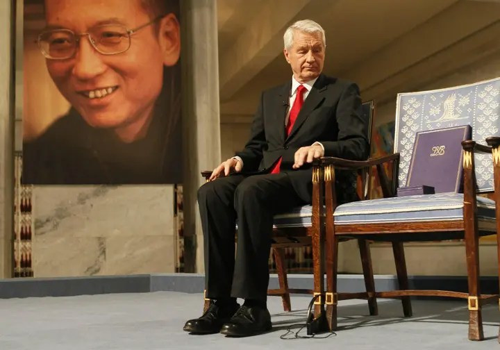 יגלנד בטקס הענקת פרס נובל לשלום לשנת 2010