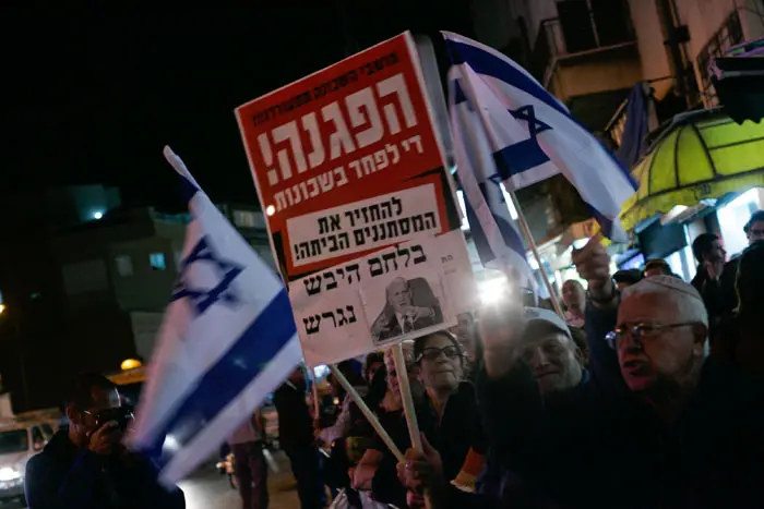 "גם אם ייכנסו לישראל 20 מיליון מסתננים, אין שום רשות שתדע להתמודד עימם". ההפגנה נגד הזרים בחודש דצמבר בתל אביב.