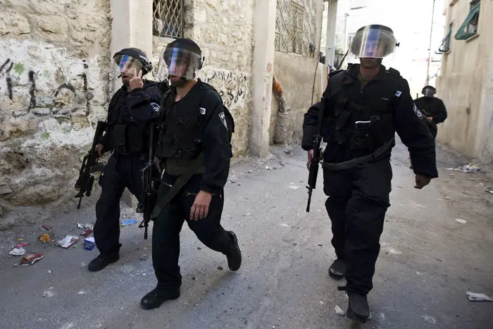 כוחות בשכונת סילוואן, במזרח ירושלים