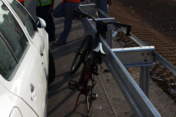 מוקדם יותר נפצע רוכב אופניים בקיבוץ מגל בשרון