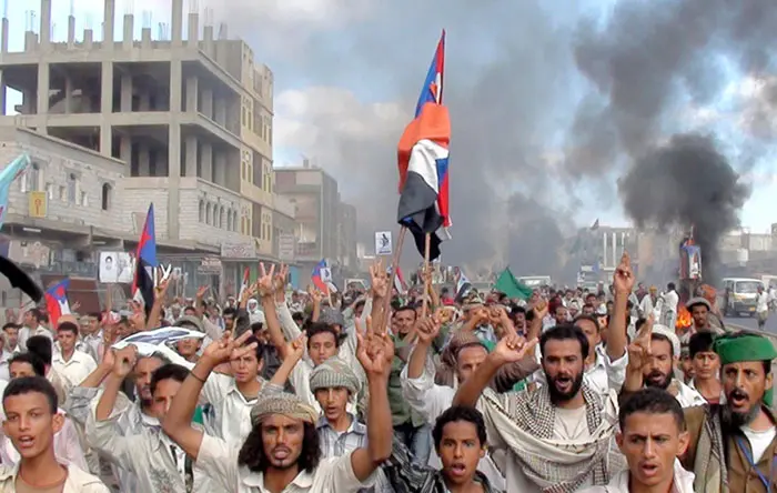 הפגנה נגד השלטון בלאחג' שבדרום תימן