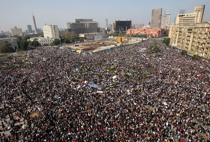 מהומות במצרים, הפגנות בכיכר תחריר לקראת "הפגנת המליון",ינואר 2011