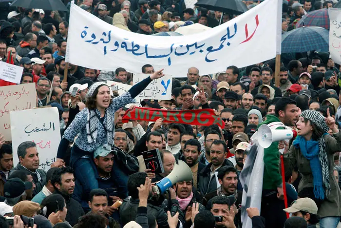 ההפגנות למען רפורמה פוליטת במרוקו, בחודש שעבר