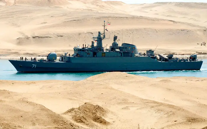 ספינת חיל הים האירני בסואץ, לפני שנה