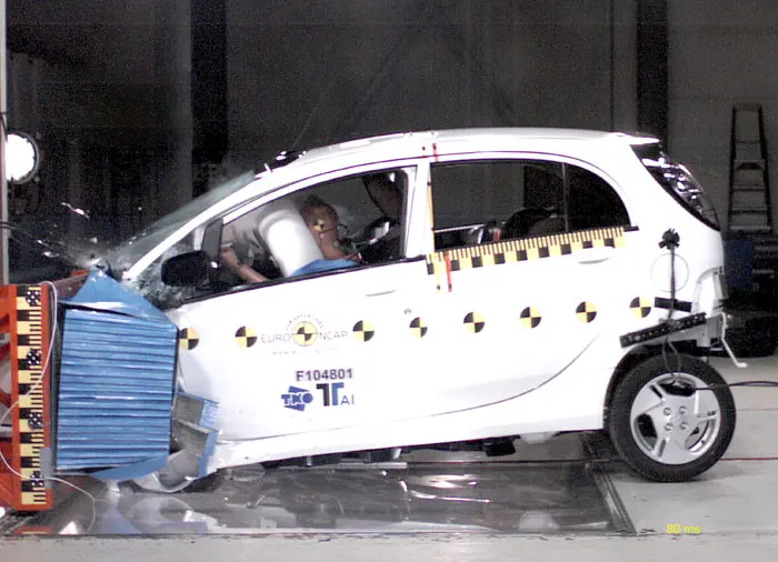 מיצובישי iMiEV מבחן ריסוק Euro NCAP