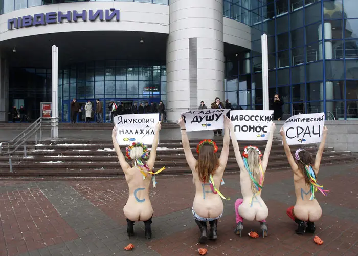 נשות FEMEN הובילו את המחאות