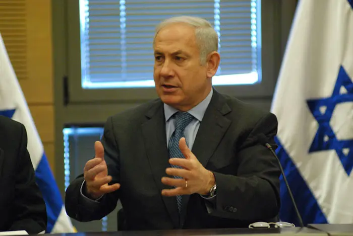 ראש הממשלה בנימין נתניהו במהלך ישיבת סיעת הליכוד, מרץ 2011