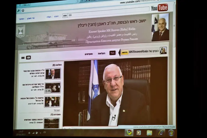"הכנסת נכנסת לעידן חדש" הדמיית הערוץ באירוע ההשקה