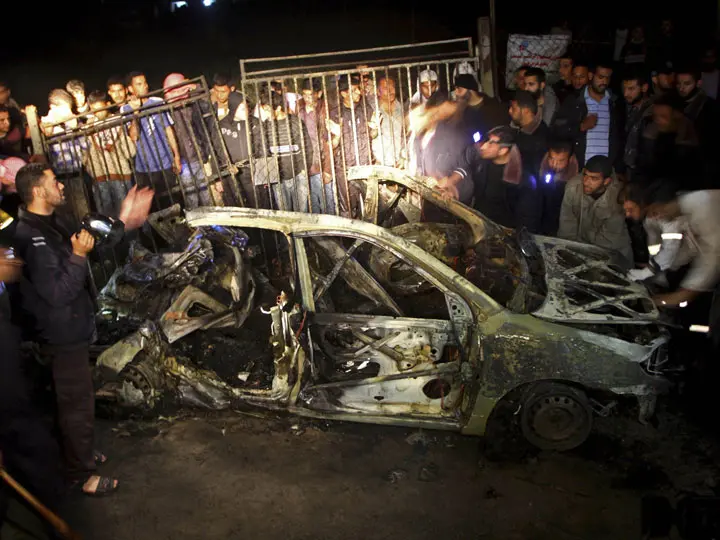 מכונית של פעילי חמאס בצה"ל. חוסלו כי "התכוונו לחטוף ישראלים לקראת פסח"