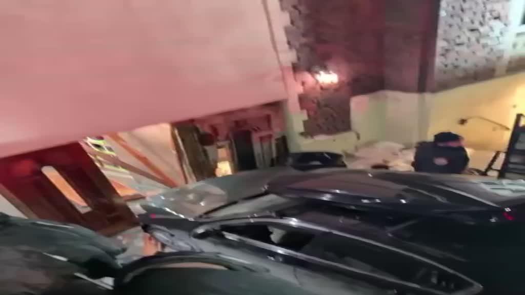 WATCH Car rams Chabad headquarters door driver arrested no injuries