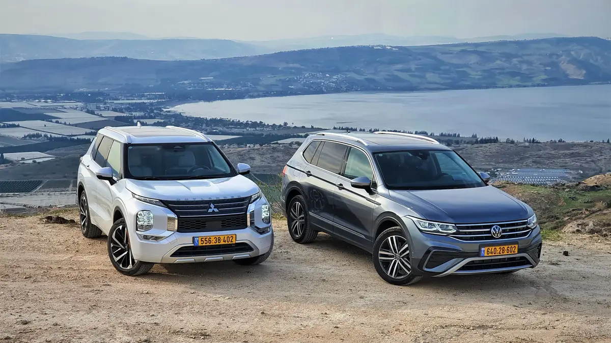 Comparative test: Mitsubishi Outlander vs. Volkswagen Tiguan Allspace ...