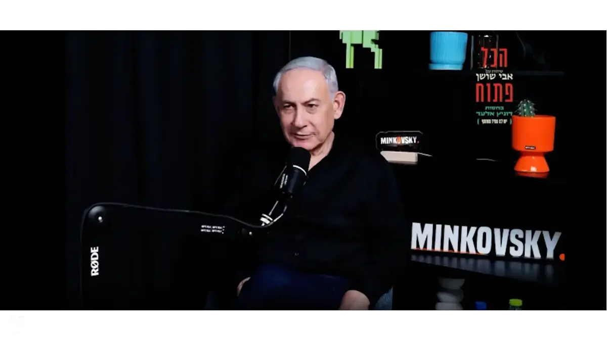 נתניהו נשאל על בתו וניסה להציג תמונה משפחתית. הגוף שלו בגד בו