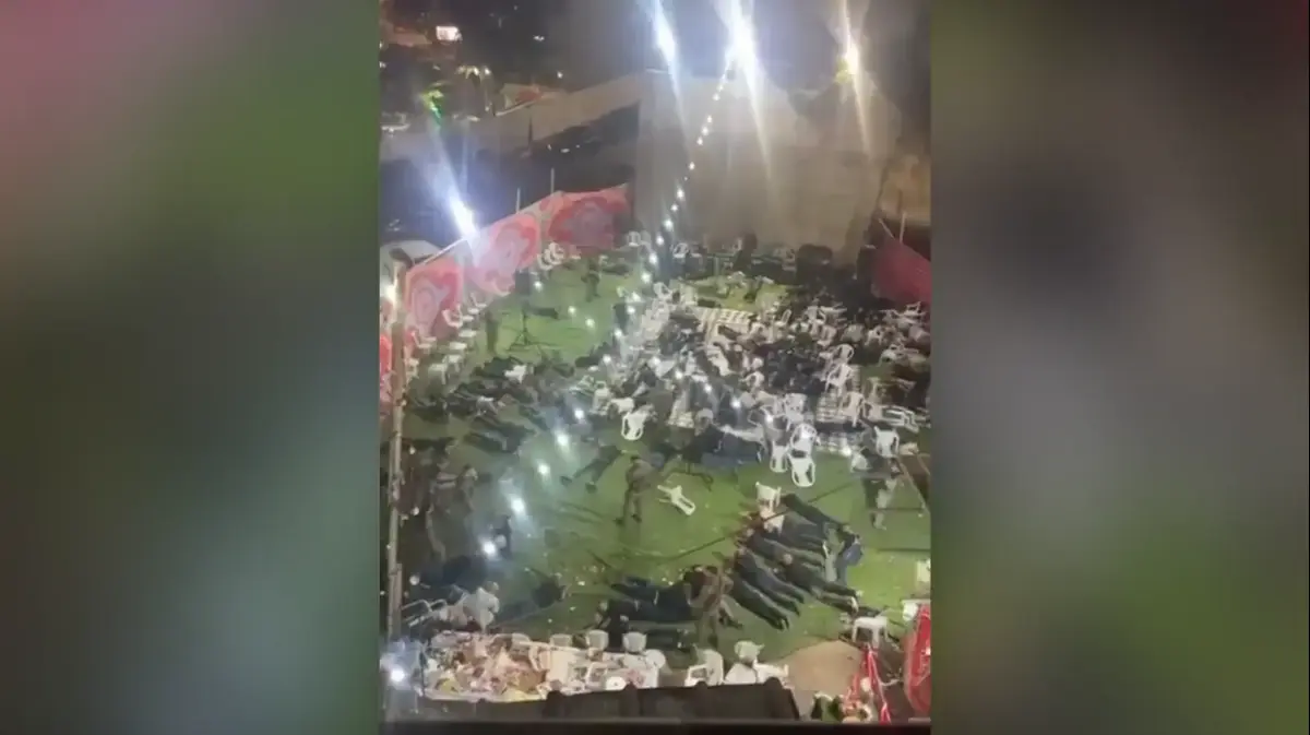 תיעוד חריג מחתונה בצפון: "השוטרים נכנסו עם רימוני הלם"