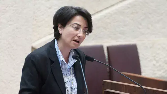 חברת הכנסת חנין זועבי, במליאת פתיחת מושב הקיץ של הכנסת, מאי 2011