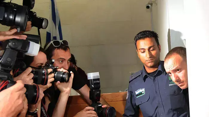 חבר הנהלת הפועל פתח תקוה תומר סיני בדיון להארכת מעצרו