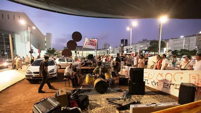 הפגנת הדיור בכיכר הבימה תל אביב, יולי 2011
