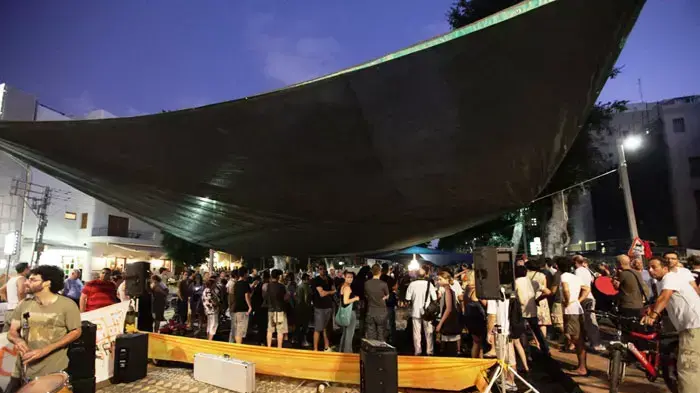 הפגנת הדיור בכיכר הבימה תל אביב, יולי 2011