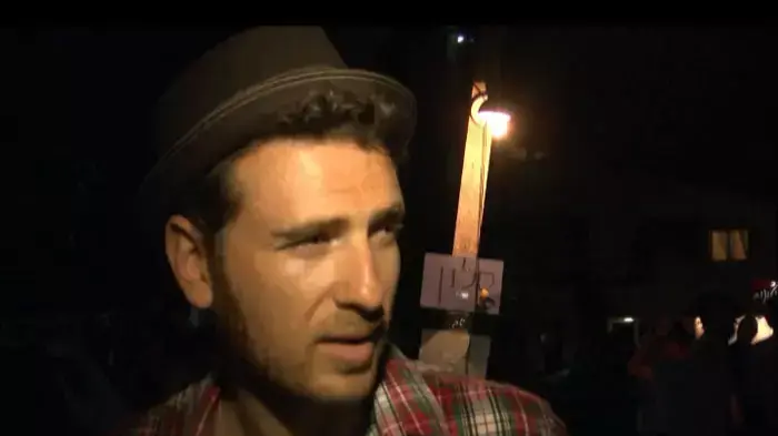 אריק ברמן במאהל הדיור