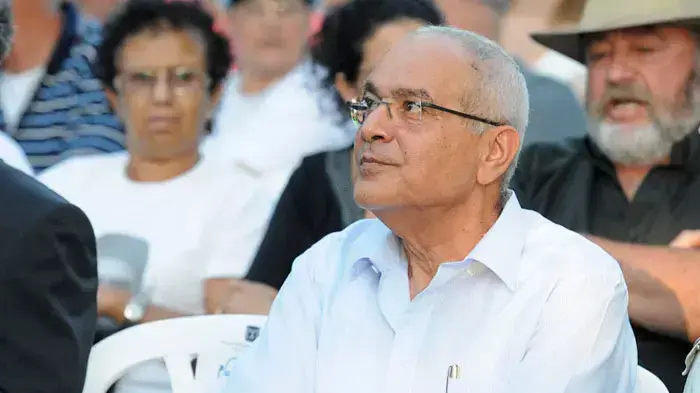 דן חלוץ בטקס אזכרה לחללי צה"ל מלחמת לבנון השנייה, יולי 2011