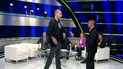 קובי מימון עם אלון דה לוקו בתוכנית "צחוק מעבודה"