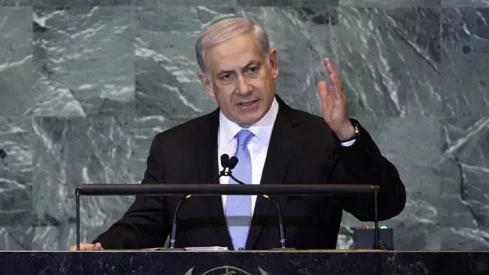 בנימין נתניהו ראש ממשלת ישראל בנאומו באו"ם, ספטמבר 2011