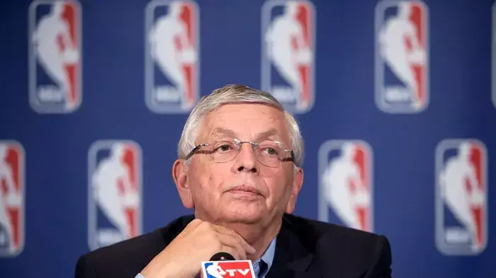 דייויד סטרן קומישינר ה-NBA במסיבת עיתונאים דייויד סטרן קומישינר ה-NBA במסיבת עיתונאים