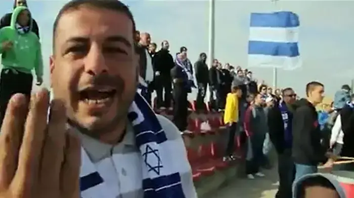 דודו קפרא במשחק כדורגל של מ.ס.באר שבע נגד מכבי שעריים