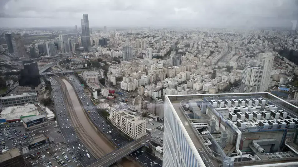 תמונות מהגג של עזריאלי פברואר 2012