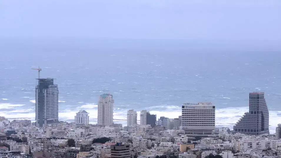 תמונות מהגג של עזריאלי פברואר 2012