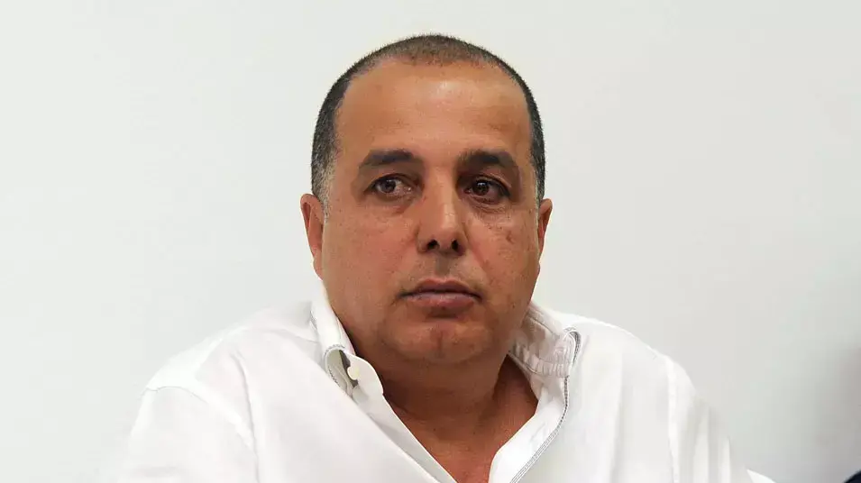 עמוס לוזון, נשיא מכבי פתח תקוה, בדיון בערעור על קבוצתו