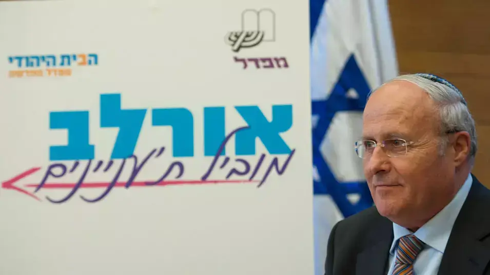 מסיבת עיתונאים של זבולון אורלב על מועמדותו ליו"ר מפדל, כנסת, מאי 2012