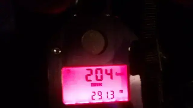 תיעוד לכידת מהירות ב-204 קמ"ש