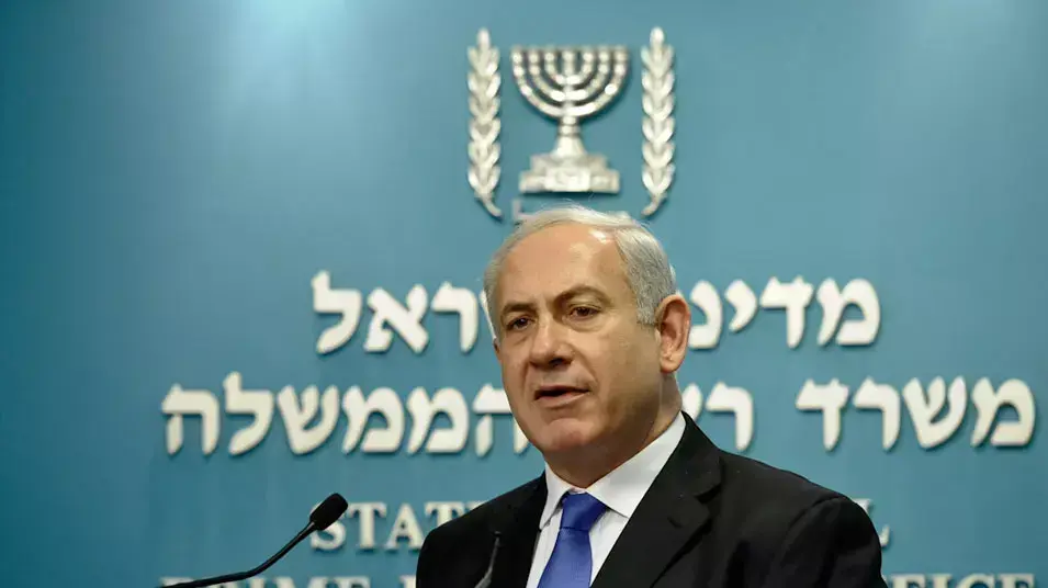 בנימין נתניהו במסיבת עיתונאים בנוגע להחלטת הממשלה בחוק ההסדרה