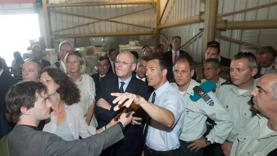 ביקור שר החוץ ההולנדי בגשר אלנבי