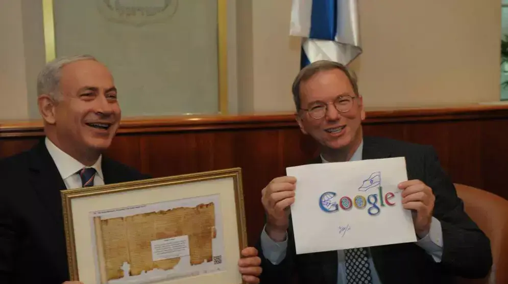ראש הממשלה בנימין נתניהו נפגש עם יו"ר גוגל אריק שמידט, יוני 2012