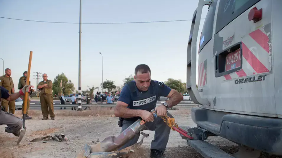 פגיעה ברכב בכניסה לאופקים