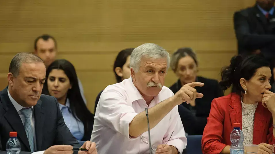 ישראל חסון בדיון בוועדת הכנסת על פילוג סיעת קדימה דצמבר 12