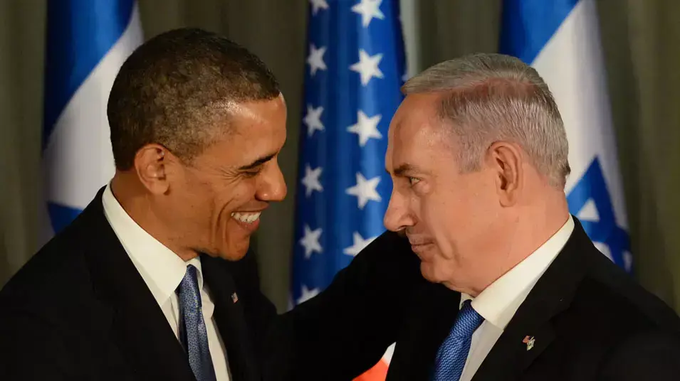 מסיבת עיתונאים בבית ראש הממשלה, בנימין נתניהו ונשיא ארצות הברית ברק אובמה, מרץ 2013
