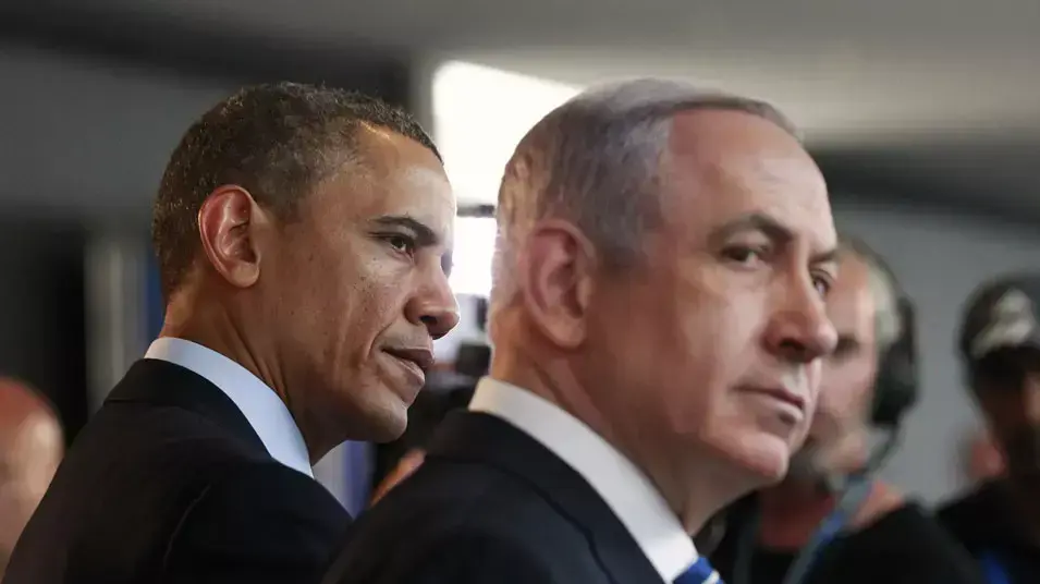 נשיא ארה"ב ברק אובמה וראש הממשלה בנימין נתניהו בביקור במוזיאון ישראל, מרץ 2013
